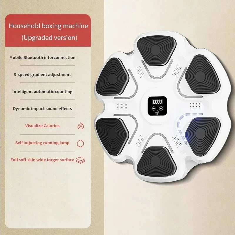 New Music Boxing Machine Smart Bluetooth Link Adult/Children Sports Fitness Muay Thai Rhythm Response Practice Music Boxing Bag