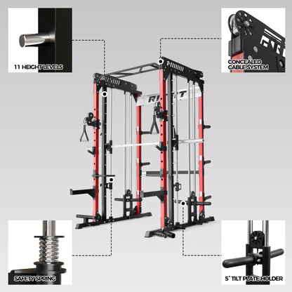 M1 PRO Smith Machine Home Gym Package Comprehensive All-In-One Workout System