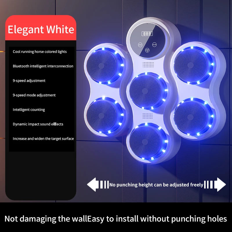 New Music Boxing Machine Smart Bluetooth Link Adult/Children Sports Fitness Muay Thai Rhythm Response Practice Music Boxing Bag
