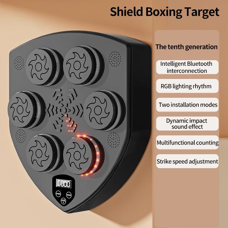 New Music Boxing Machine Smart Bluetooth Link Adult/Children Sports Fitness Muay Thai Rhythm Response Practice Music Boxing Bag