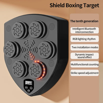 New Music Boxing Machine Smart Bluetooth Link Adult/Children Sports Fitness Muay Thai Rhythm Response Practice Music Boxing Bag
